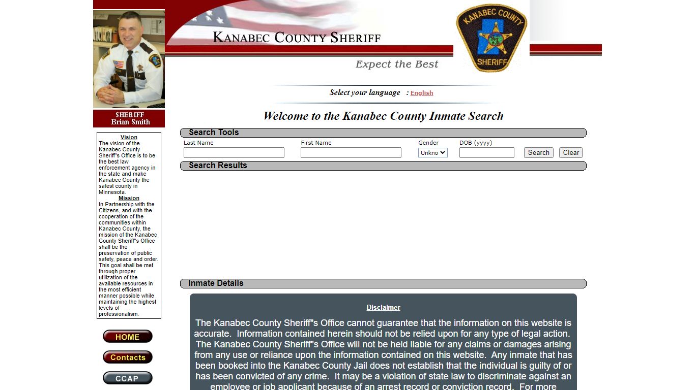 :: Kanabec County :: Inmate Locator