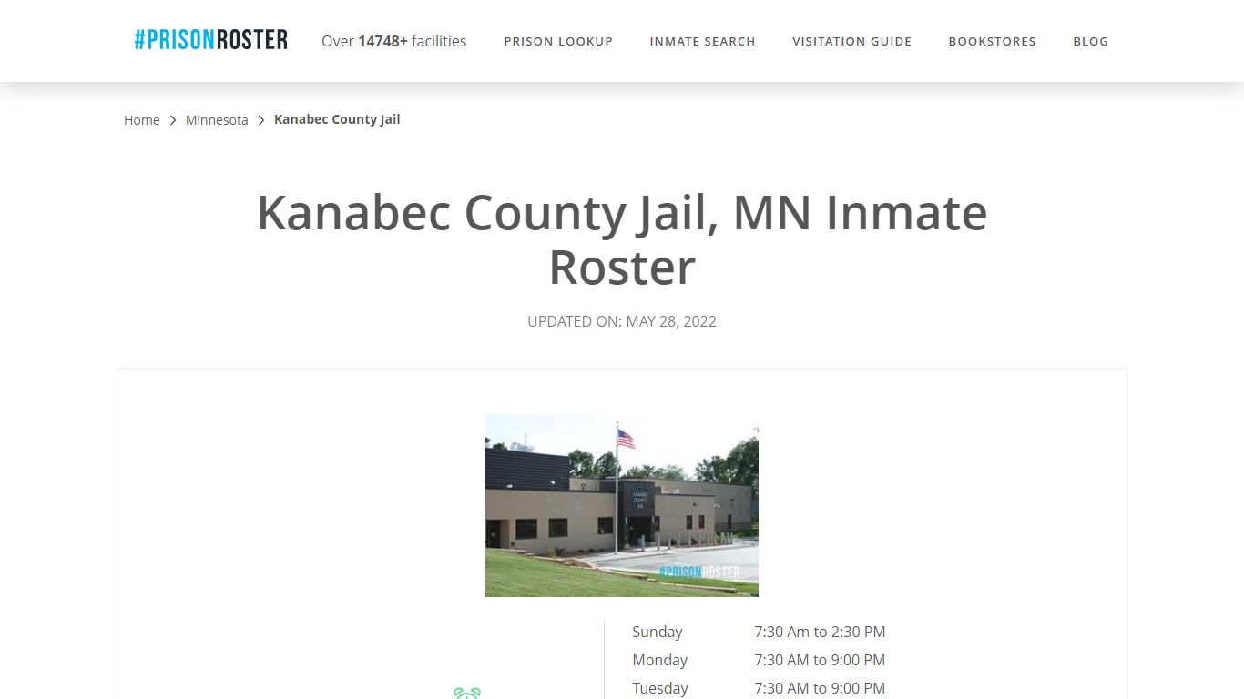 Kanabec County Jail, MN Inmate Roster